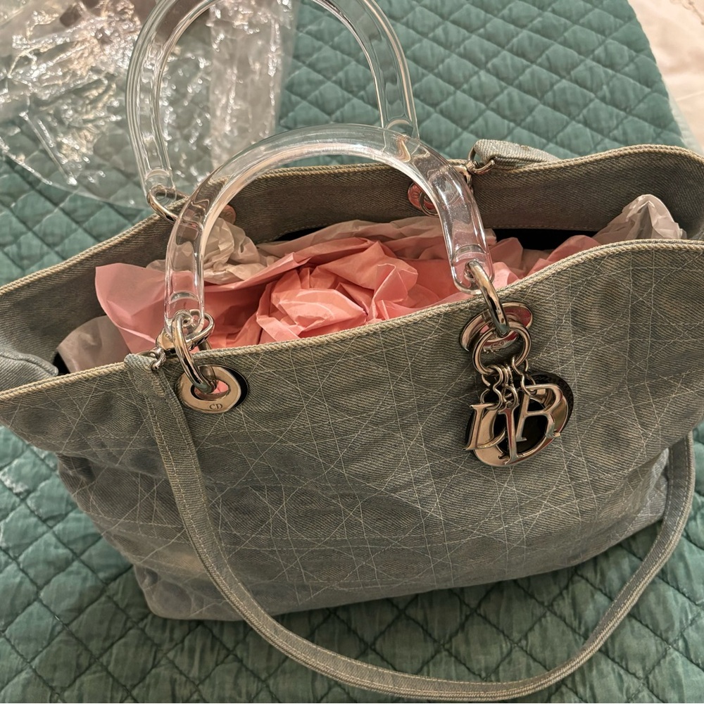 Christian dior denim bag galliano era